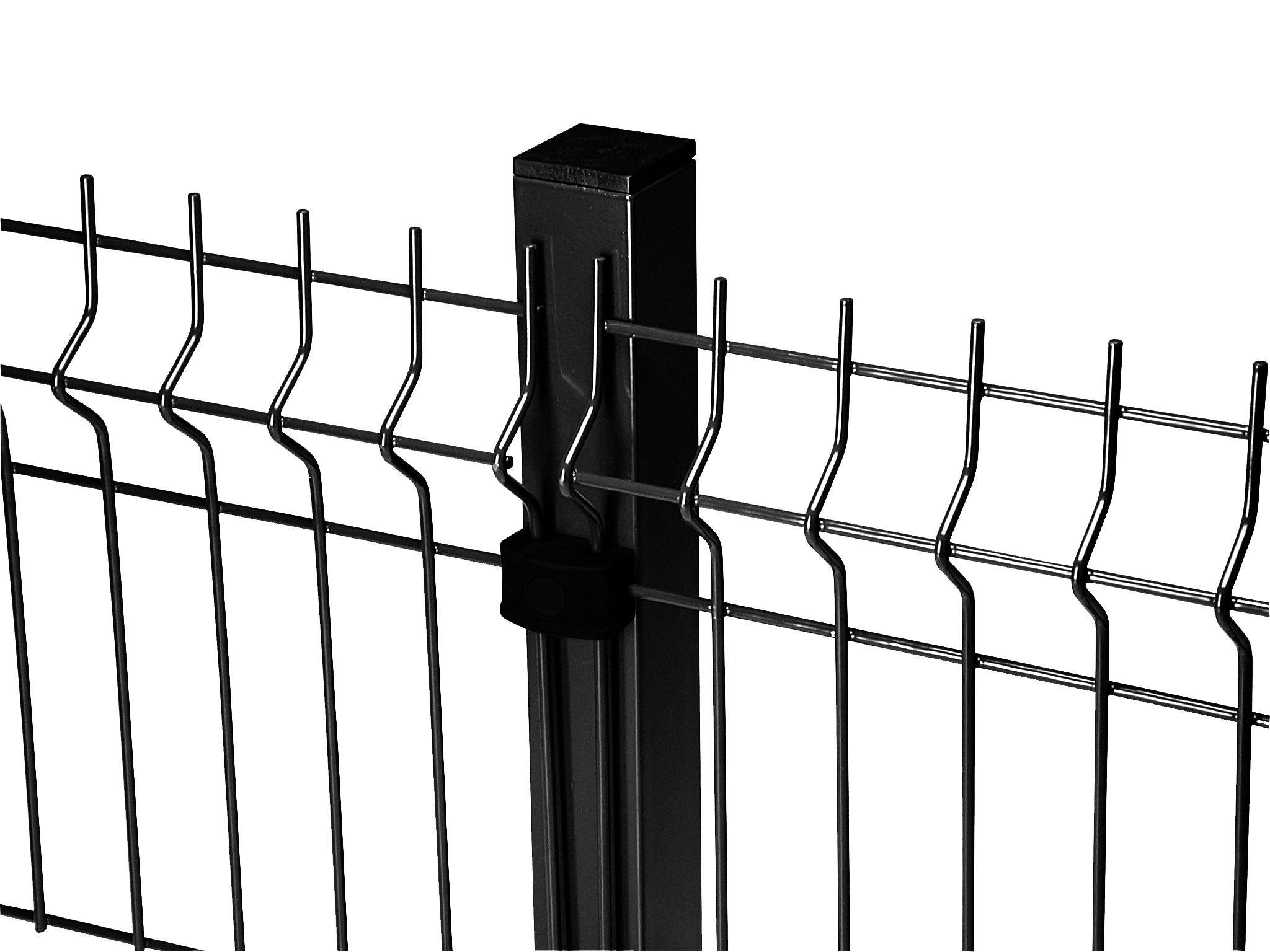 Palo Quadro Antrac. 50x50mm H2300mm QA12