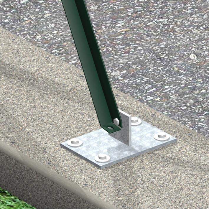 ED 10PZ Saetta Per Pali Recinzione Etallica | Saette A L 25x25x3 In