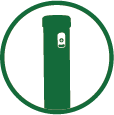Pali tondi per reti