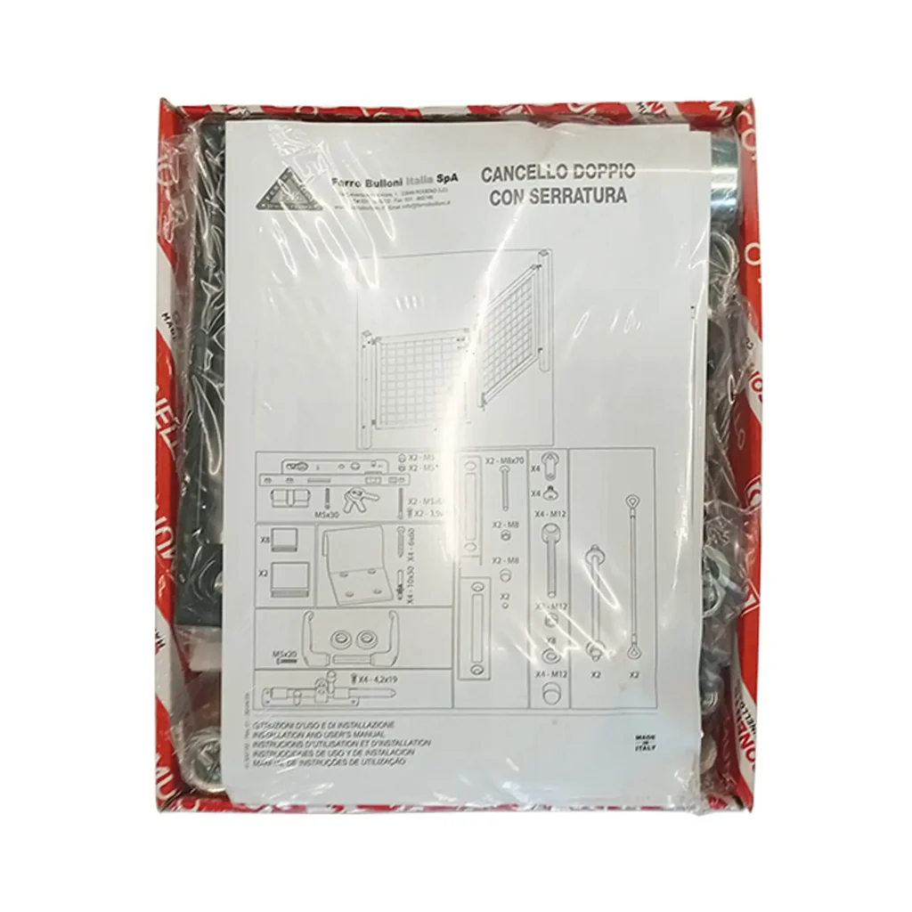 Kit serratura per cancello doppio