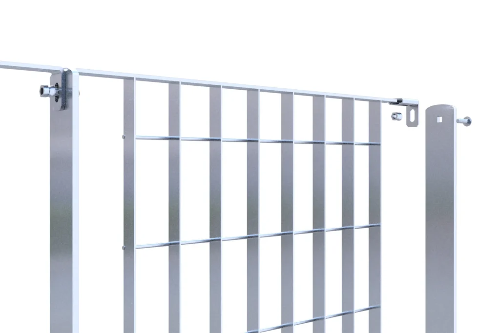Piantana per recinzione in grigliato